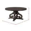 Bowery Hill 5 Piece Round Dining Set in Smokey Walnut