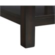 Bowery Hill 2 Piece Marble Top Occasional Table Set in Espresso