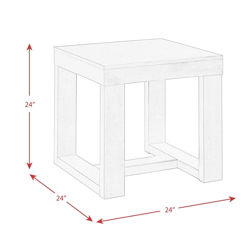 Bowery Hill 3PC Occasional Table Set in Cherry