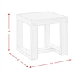Bowery Hill 3PC Occasional Table Set in Cherry