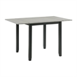 Bowery Hill 3PC Drop Leaf Dining Set in Gray