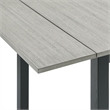 Bowery Hill 3PC Drop Leaf Dining Set in Gray