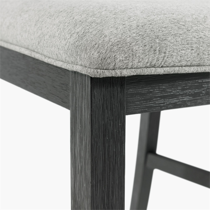 Bowery Hill 3PC Drop Leaf Dining Set in Gray