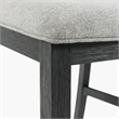 Bowery Hill 3PC Drop Leaf Dining Set in Gray