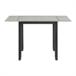 Bowery Hill 3PC Drop Leaf Dining Set in Gray