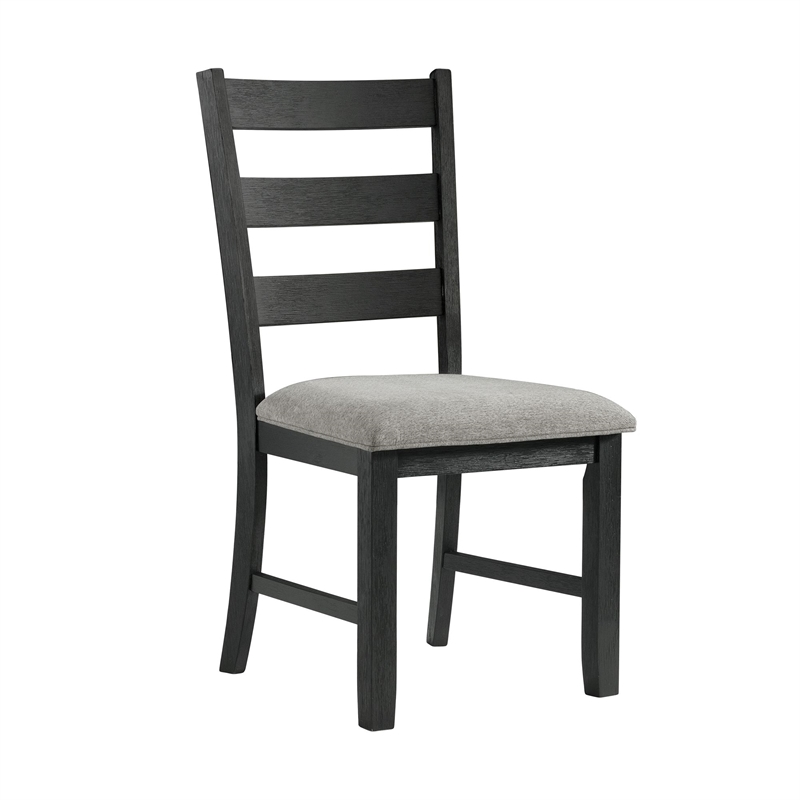 Bowery Hill 3PC Drop Leaf Dining Set in Gray