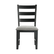 Bowery Hill 3PC Drop Leaf Dining Set in Gray