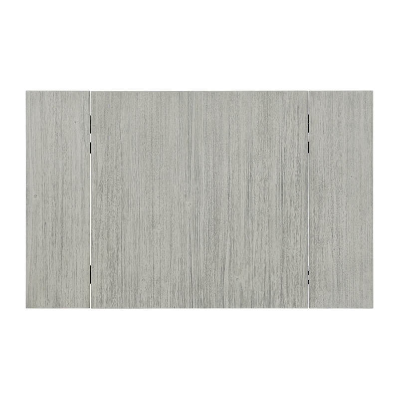 Bowery Hill 3PC Drop Leaf Dining Set in Gray