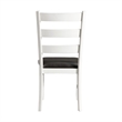 Bowery Hill 3PC Drop Leaf Dining Set in Brown and White