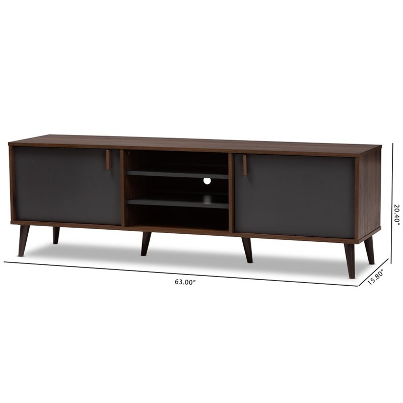 Bowery Hill Modern Wood TV Stand for TVs up to 63