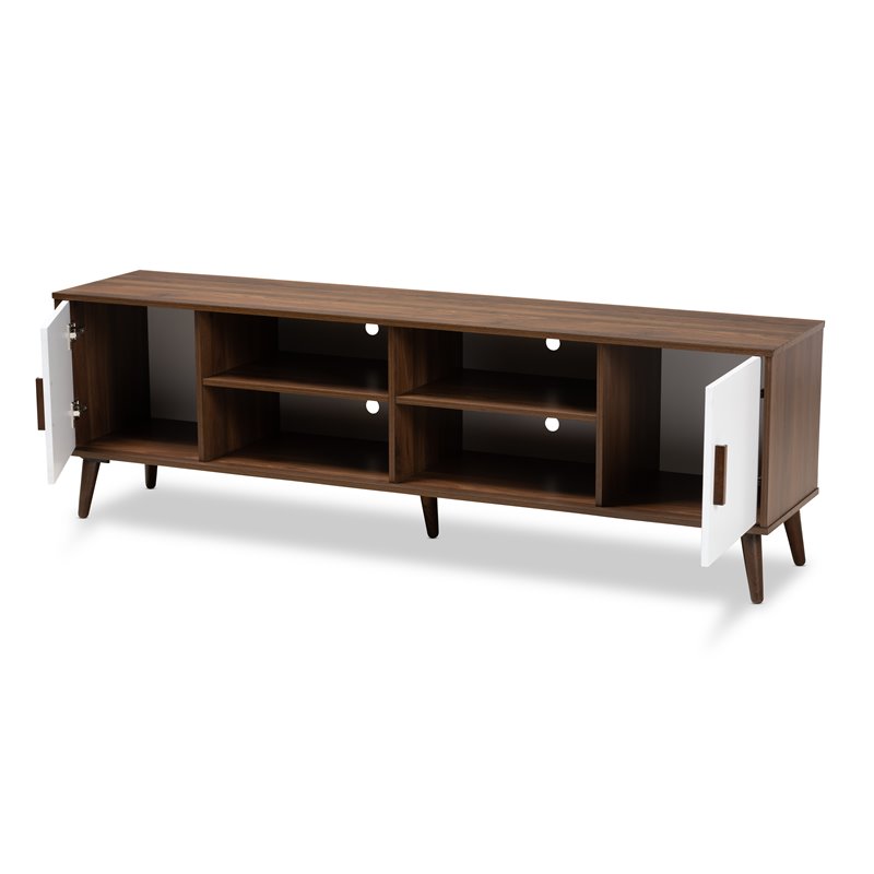 Bowery Hill Modern 2-Door Wood TV Stand for TVs up to 70
