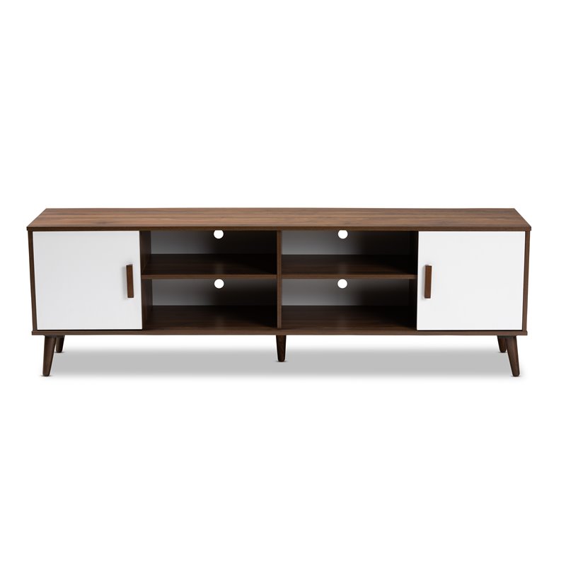 Bowery Hill Modern 2-Door Wood TV Stand for TVs up to 70