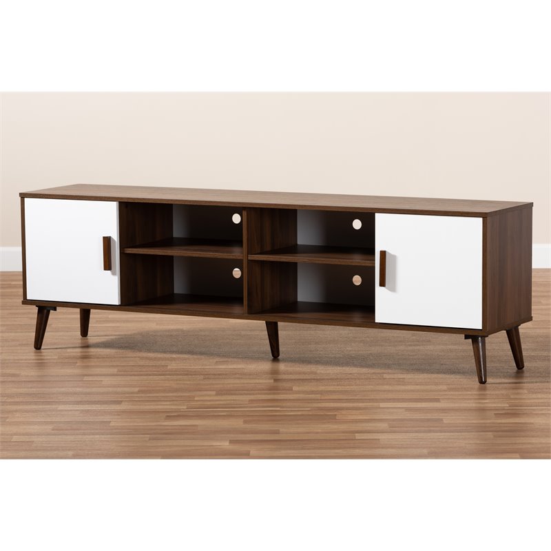Bowery Hill Modern 2-Door Wood TV Stand for TVs up to 70