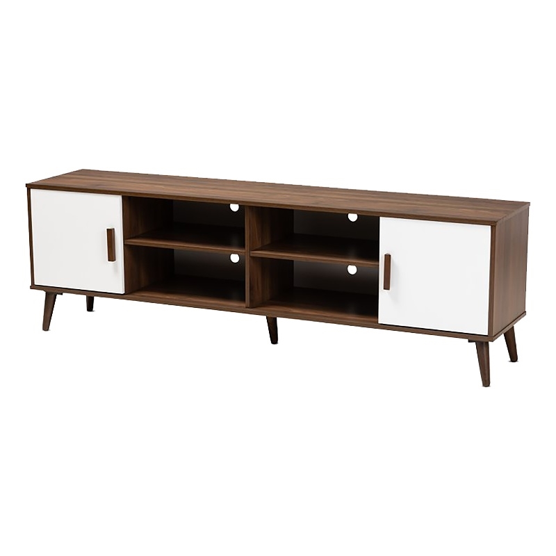 Bowery Hill Modern 2-Door Wood TV Stand for TVs up to 70