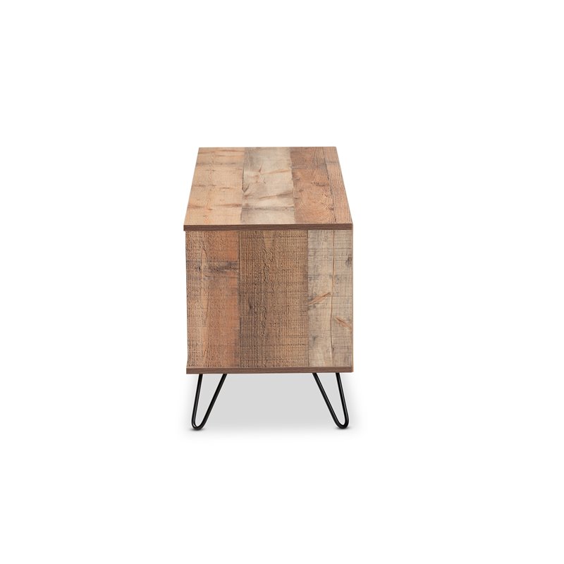 Bowery Hill Rustic 1-Door Wood TV Stand for TVs up to 47