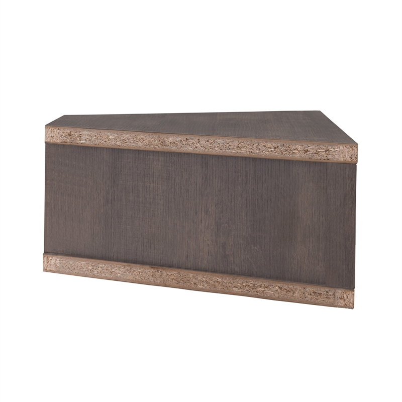 Bowery Hill Modern Wood Corner Floating TV Stand for TVs up to 42