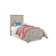 Bowery Hill Modern Engineered Wood Adjustable Twin Panel Headboard in White