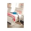 Bowery Hill Modern Engineered Wood Adjustable Twin Panel Headboard in White