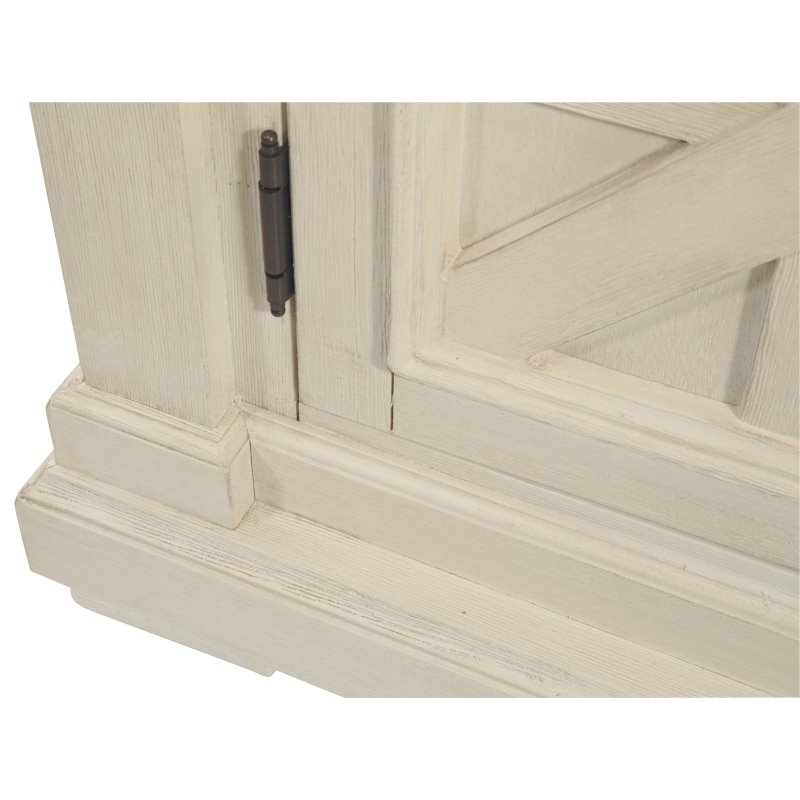 Bowery Hill Server in Antique White and Weathered Oak