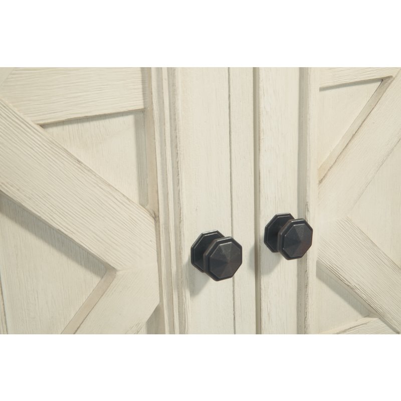 Bowery Hill Server in Antique White and Weathered Oak