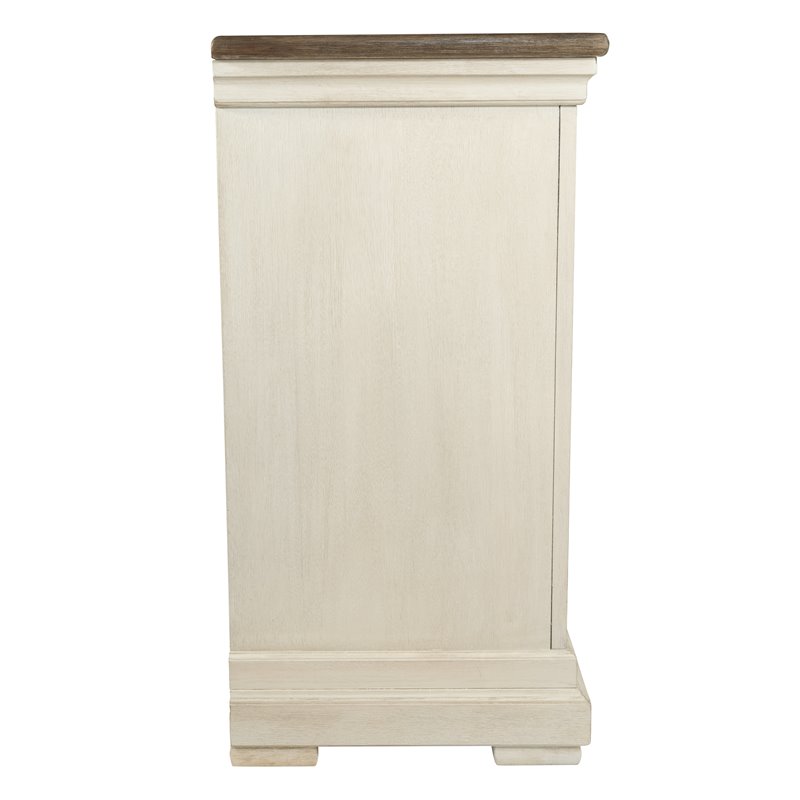 Bowery Hill Server in Antique White and Weathered Oak