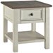 End Table/Antique White