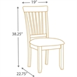 Bowery Hill Upholstered Dining Side Chair in Rustic Brown