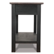 Bowery Hill 2 Drawer Console Table in Grayish Brown