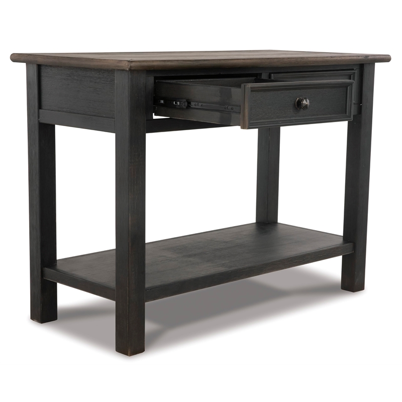 Bowery Hill 2 Drawer Console Table in Grayish Brown