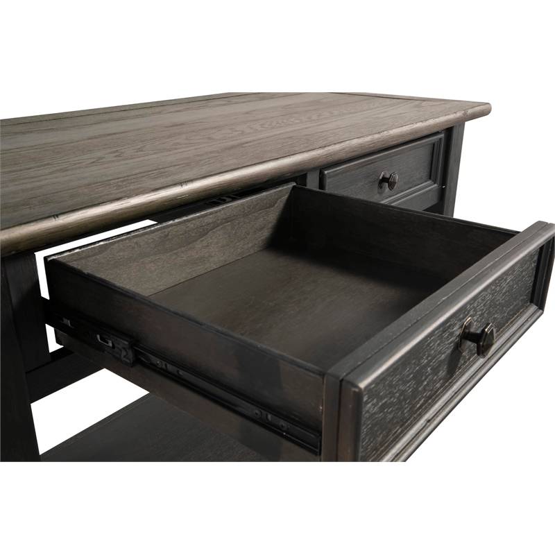 Bowery Hill 2 Drawer Console Table in Grayish Brown