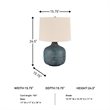 Bowery Hill Metal Table Lamp in Patina
