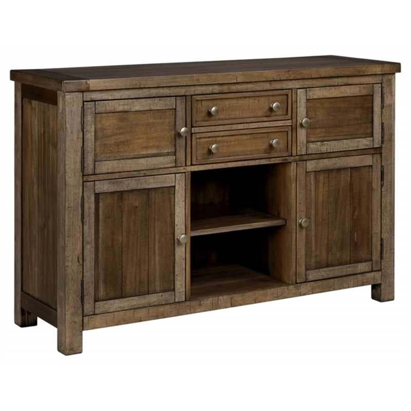 Bowery Hill Server in Grayish Brown