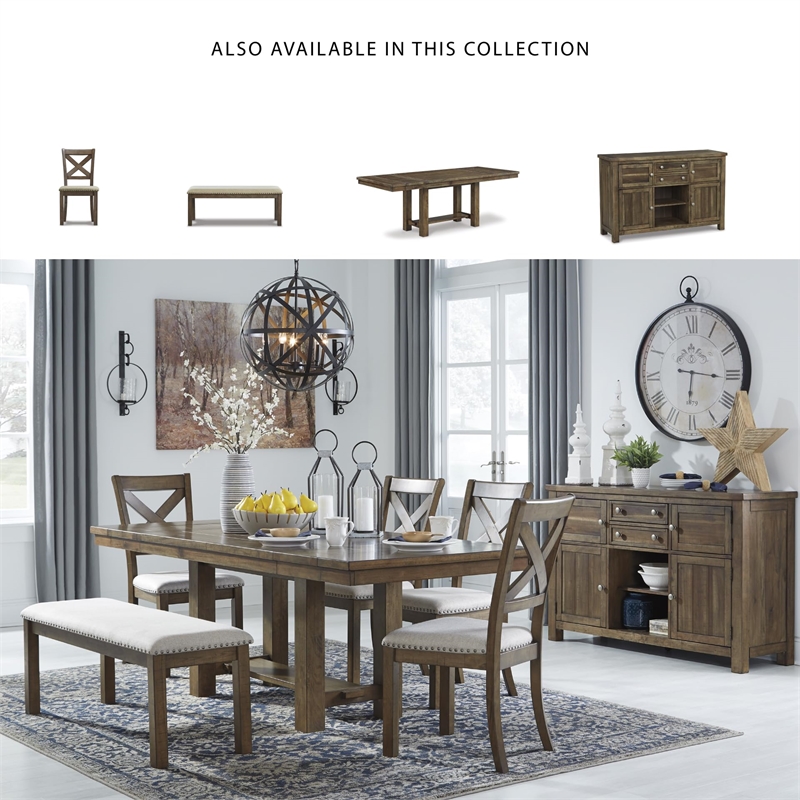 Bowery Hill Server in Grayish Brown