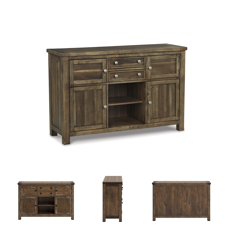 Bowery Hill Server in Grayish Brown