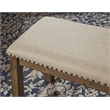 Bowery Hill Upholstered Dining Bench in Beige