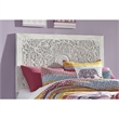Bowery Hill Modern Engineered Wood Full Panel Headboard in White