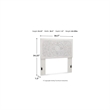 Bowery Hill Modern Engineered Wood Full Panel Headboard in White