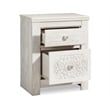 Bowery Hill 2 Drawer Nightstand in Whitewash