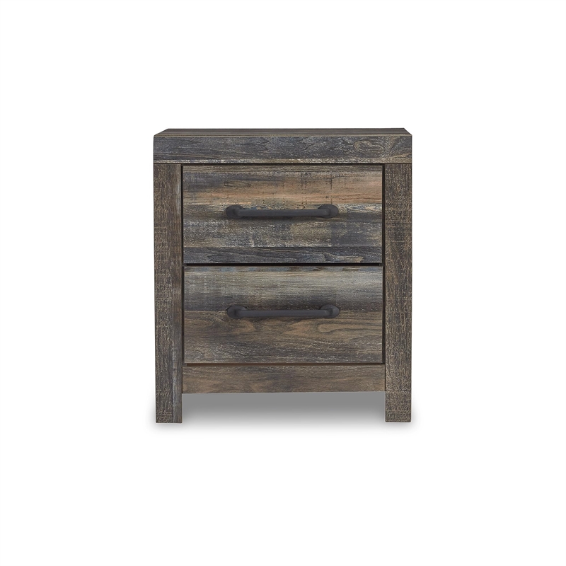Bowery Hill 2 Drawer Nightstand in Burnt Orange
