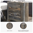 Bowery Hill 2 Drawer Nightstand in Burnt Orange