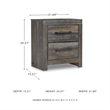 Bowery Hill 2 Drawer Nightstand in Burnt Orange