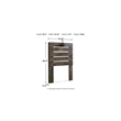 Bowery Hill Twin Slat Panel Headboard with Sconce