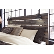 Bowery Hill Engineered Wood Brown Headboard Rectangular USB Charger 63.94