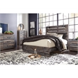 Bowery Hill Engineered Wood Brown Headboard Rectangular USB Charger 63.94