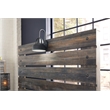 Bowery Hill Full Slat Panel Headboard with Sconce
