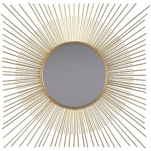 Bowery Hill Decorative Mirror in Gold