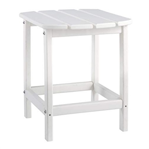 Bowery Hill Patio End Table in White