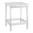 Bowery Hill Patio End Table in White