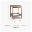 Bowery Hill Patio End Table in Grayish Brown
