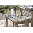 Bowery Hill Patio End Table in Grayish Brown